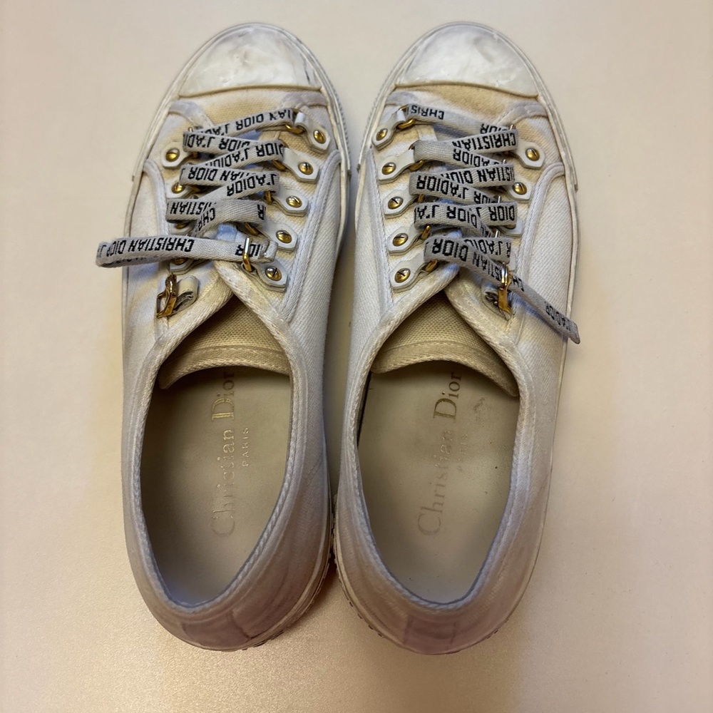 Christian Dior Canvas Walk’n’Dior Low-Top Sneakers